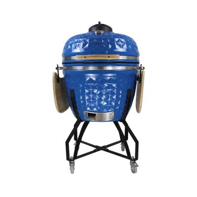 China Large 26 Inch Charcoal BBQ Tandoor Outdoor Ceramic Clay Oven Adjustable Height Smoking Grill for sale