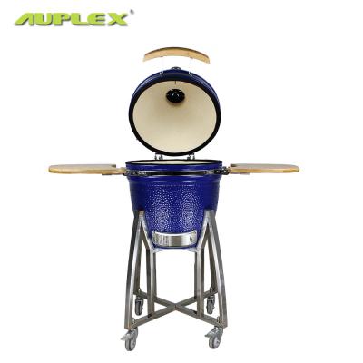 China Kamado 18 Inch Adjustable Outdoor Ceramic Style Egg Camping Height Wood Stove for sale