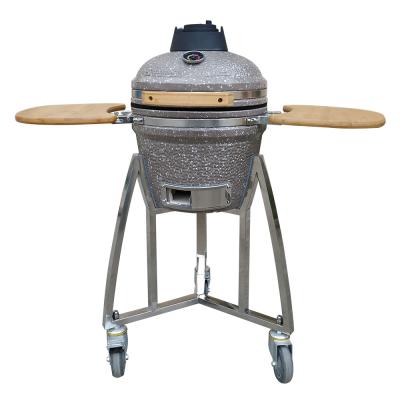 China Mini Size Auplex 16inch Ceramic Adjustable Outdoor Charcoal Kamado for sale