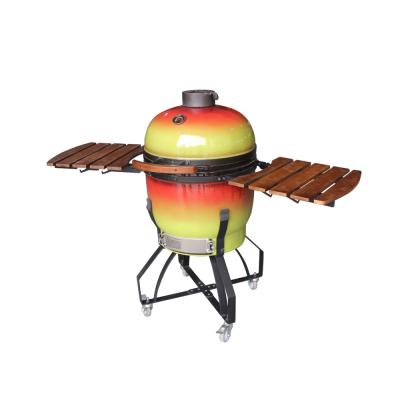 China Auplex 21inch Kamado Adjustable Charcoal Warranty Long Life Size Ceramic Barbecue Grill for sale