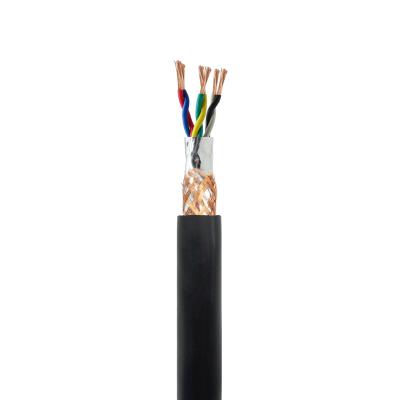 China Electrical Instrumentation Cable RVSP PVC Sheath 10 Core Shielded Twisted Pair RS485 Electrical Cable 1.5mm RS485 for sale