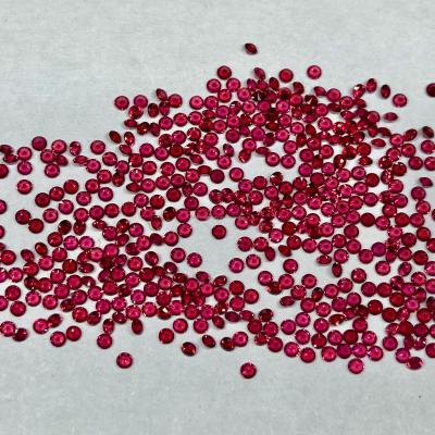 China None Natural Red Brilliant Red Red Stone 1mm Ruby Red Pink Red Raw Rough for sale