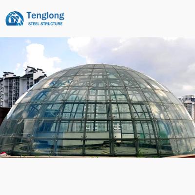 China Fixed Structural Glass Dome Roof For Fantastic Office Building for sale