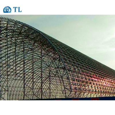 China Roofing China Supplier Arch Steel Structure Structural Coal Shed For Power Plant for sale