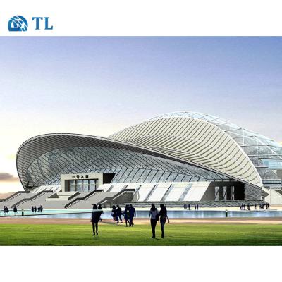 China Building Construction Industrial Prefab Galvanized Steel Roof Truss For Stadium for sale