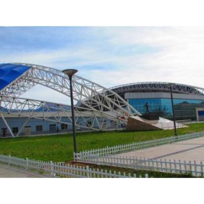 China Industrial Lightweight Prefab Metal Frame Steel Roof Truss Design For Stadium Roof for sale