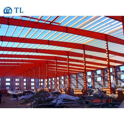 China Industrial Lightweight Metal Building Prefab Steel Structure Warehouse With Corrugated Roofing Sheet for sale