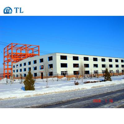 China Steel Structure Industrial Prefab Workshop With Corrugate Steel Sheet for sale