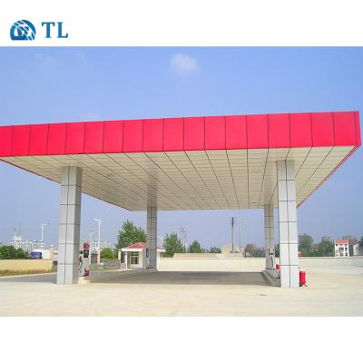 China Modern Steel Structure Prefab Gas Station With Low Price for sale