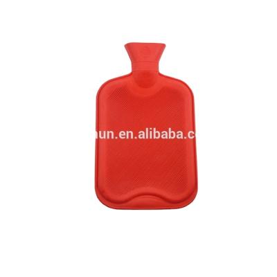 China Tanned Cloth Custom Texnet Water Bag 0.5L-2.5L Cheap Rubber Hot Hot Water Bottle for sale