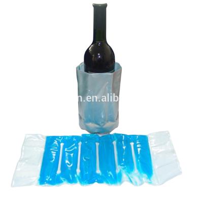 China Waterproof Hot Selling Reusable PVC Wine Gel Ice Cooler Bag Wine Bottle Cooler Sleeve for sale