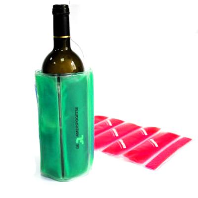 China OEM Wine Bottle Gel Beads Ice Bag Wine Color Cooler Freezer Freezer Wine Cooler Sleeve Bag for sale