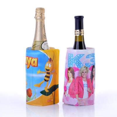 China Custom Wine Ice Cooler Freeze Wine Bottle Cold Cooler Ice Pack Ice Pack Freezer Sleeve for sale