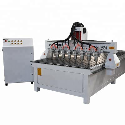 China Building Material Stores High Efficient Multi-function Multi-spindle CNC Planer Wood Carving Machine for sale