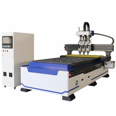 China Building Material Stores Three Tools Automatic Tool Changing CNC Engraver Router For Sale for sale