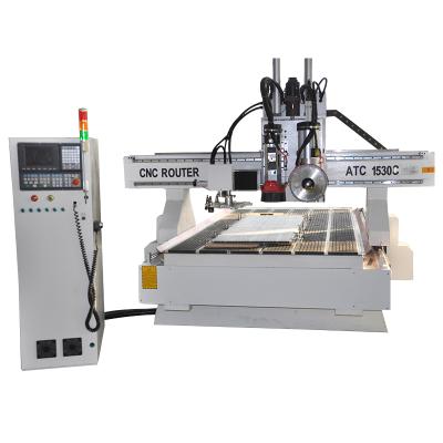 China Wooden Doors Wood Door Making Machine 1325/1530 Saw Blade Grinding Machine ATC CNC Router For Cabinet Furniture for sale