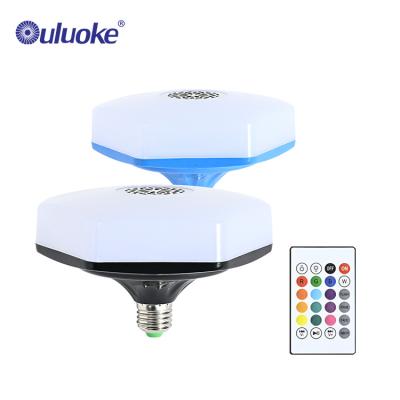 China Smart New Ceiling RGB 18w E27 Residential Remote Control Cob Ceiling Night Led Music Bulb Light for sale