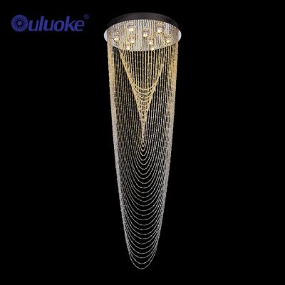 China Residential Modern Retro Crystal Ceiling Led Pendant Light Suspended Hanging Lamp for sale