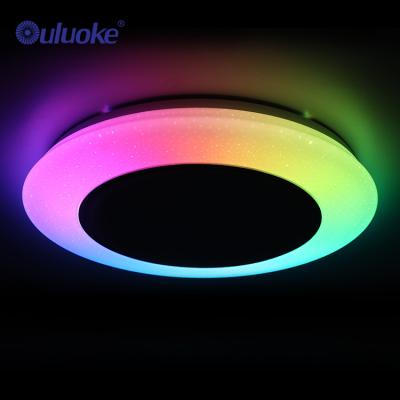 China Contemporary Decorative Smart Ceiling Lamp LED Tooth Speaker Blue Music Light for sale