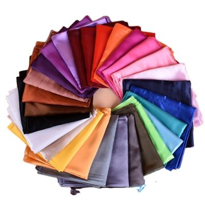 China European American Wholesale New Color Many Colors Net Bag Large Square Scarf Sheer Monochrome Female Prayer Hijab Printed Satin Hijab for sale