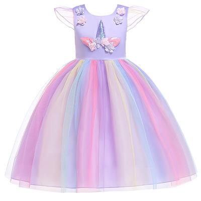 China Viable Christmas Party Birthday Dress Princess Dress For Girls Formal Dress For Kids Clothing Baby Costume for sale