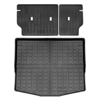 China Business Car Trunk Mats Mustang Mach-E Strip Mat Car Cargo Liner Rubber Custom Car Mat For Ford Mustang Mach-E 2021-2023 for sale