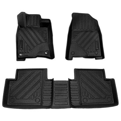 China 2016-2022 CIVIC Rubber Car Floor Mats Strip Mats For Honda Interior Floor Liner Business Car Accessories LHD for sale