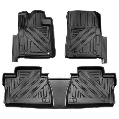 China HOT SALE Business Car Floor Mats Anti Slip Fut Set Strip Washable Rubber Car Floor Mats For Toyota Tundra 2014-2021 LHD for sale