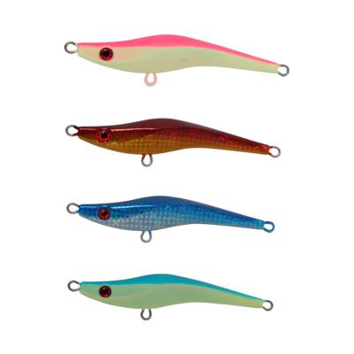 China Fishing Flashing Light Underwater Fishing Lures Lead Sinking Squid Hook Builds Shrimp Baits 3D Eyes for sale