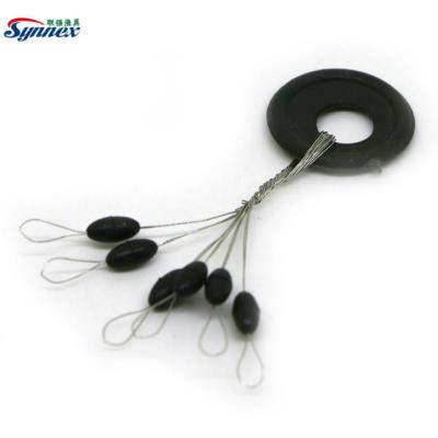 China LQ-1217 Corrosion Resistant Sea Fishing Lure Space Bean Rubber Floating Line Seat Snap Swivels Tackle for sale