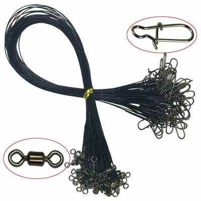 China Lead Wire Stainless Steel Corrosion Resistant Fishing Leader Line Fishing Swivels for sale