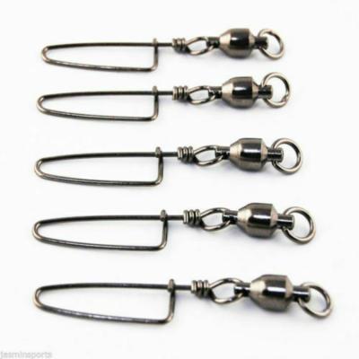 China High quality stainless steel ball bearing fishing swivel with coastlock snap for sale