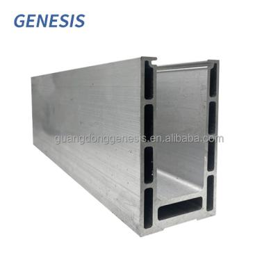 China Special designed balustrade accessories extruded aluminum channel U profile frameless glass balustrade system for sale