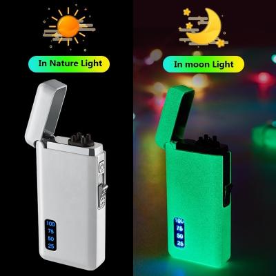 China Dual Arc Lighter JOFI 2 in 1 Dual Arc USB Encendedor Butance Gas Cigarette Windproof Lighter Electric Rechargeable Cigarette Lighter for sale