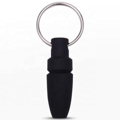 China Cigar Key Chain Punch Logo Black Color Plastic Sharpe Stainless Steel JOFI Blade Cigar Punch Opener Custom Cigar Plug Cutter Plug for sale