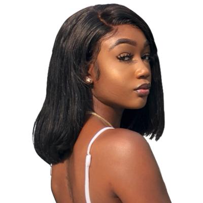 China Silky Straight Remy Lace Wigs Wave Hair Lace Closure Wig For Black Brazilian Women Wholesale Transparent Wigs for sale