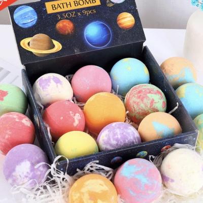 China Body Bestseller Private Label Gift Set Bubble Colors Custom Natural Fizzy Organic Bath Bombs for sale