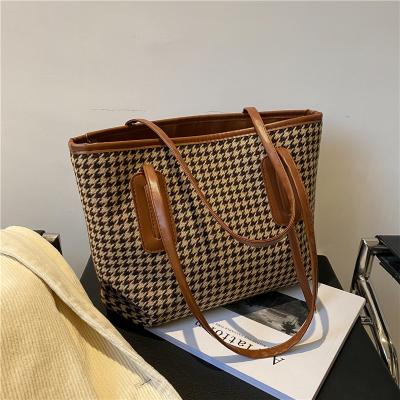 China Wholesale High Quality Leather Tote Bag Plain School Shopping Women Handbag Canvas Travel Bags High Quality for sale