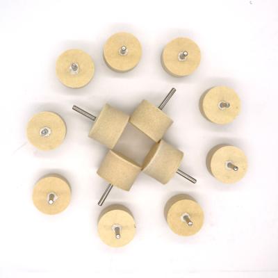 China Wool Felt Polishing Wheel with Handle Drill Polishing Grinder Wheel Brushes Wool Felt for sale