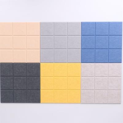 China 100% Polyester Felt Board Sound Insulation Panel KTV Piano Home Theater Studio Sound Absorbing Nursery 10 for sale