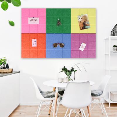 China decorative sound absorbing polyester felt wall panels sheets for office and home 10 for sale