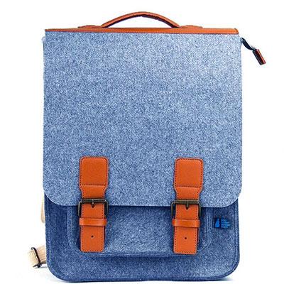 China Promotion Fashion Felt Computer Backpack Travel Business Customizable Felt Laptop Bags for sale