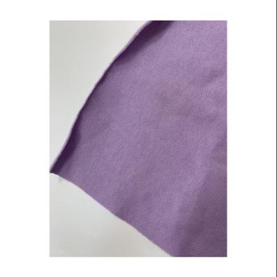 China Sustainable 60 Three-Yarn 40cvc Chinese Weft Fabrics Purple T-shirt Fabric For Making Tops for sale