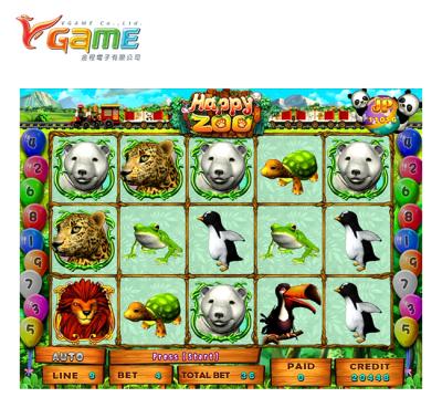 China Easy To Play VGAME Happy Zoo Game Slot Machine Software For Sale for sale