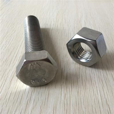 China DIN933 China Manufacture Carbon Steel Or Stainless Steel Hex Bolt Fasteners Bolt for sale