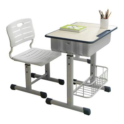 China Height Adjustable Cheap Reading Desk And Chairs For Primary School Classroom for sale