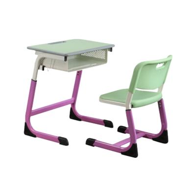 China Modern High Quality Low Price School Furniture Student Single Seat Primary School Adjustable Desk for sale