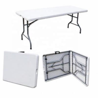 China Factory Direct Sale Plastic Folding Table Tray 8ft Modern Cheapest Folding Table for sale