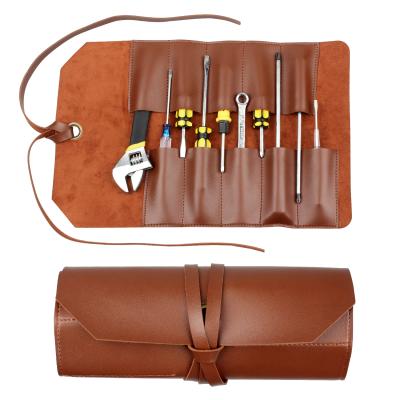 China Portable Tool Bag Organizer 1000D PVC Holster Rolling Belt For Small Tools for sale