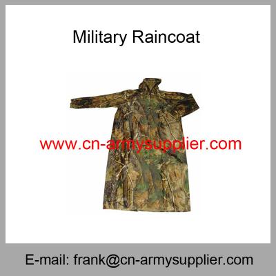 China Wholesale Cheap China Military Camouflage Long  Army Raincoat for sale